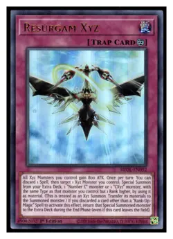 Yugioh Resurgam Xyz BROL-EN092 Ultra Rare Brothers of Legend LP - Image 1