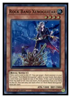 Yugioh Rock Band Xenoguitar PHRA-EN025 Super Rare Phantom Rage LP - Image 1