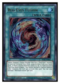 Yugioh Red-Eyes Fusion BROL-EN067 Ultra Rare Brothers of Legend LP - Image 1