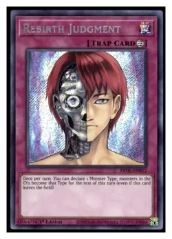 Yugioh Rebirth Judgment BROL-EN012 Secret Rare Brothers of Legend LP - Image 1