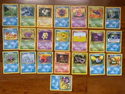 1999 Pokemon Game Lot of 22 Cards Fossil - Image 1