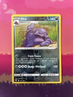 Pokemon Card Muk Darkness Ablaze Reverse Holo Rare 101/189 Near Mint - Image 1