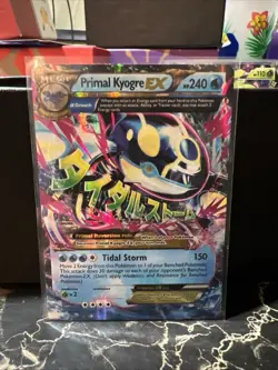 Pokemon TCG Primal Kyogre EX Full Art Holo Card 55/160 Ultra Rare - Image 1