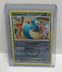 Snorlax 33/111 Rising Rivals Crosshatch Pokemon League Promo Card - Image 1