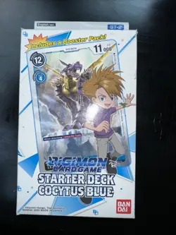 Digimon Matt CCG Cocytus Blue ST-2 Starter Deck(2020, English) Cards Bandai New 811039034399 - Image 1