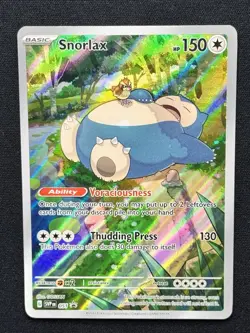 Snorlax SVP EN 051 Black Star Promo Scarlet & Violet Pokemon 151 Card - Image 1