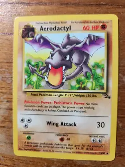 Aerodactyl Fossil Base Set 16/62 Rare Pokemon Card LP-NM - Image 1
