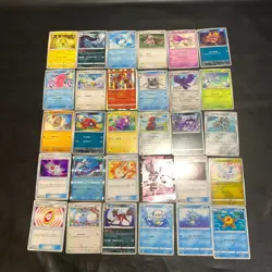 Pokemon Card Lot Of 30 Japanese Common Uncommon Rare - Image 1