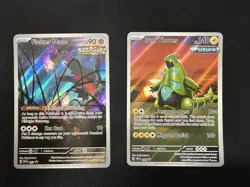 Iron Thorns 098 and Flutter Mane Holo Promo 097 Black Star Pokemon TCG Card Lot - Image 1