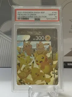 Pikachu V-Union SWSH140 SWSH: Sword & Shield Promo Cards Holo PSA 10 - Image 1