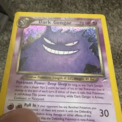 Pokemon Neo Destiny Holo Rare Dark Gengar Card TCG #6/105 LP - Image 3