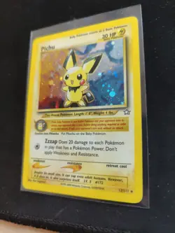 Pokemon Neo Genesis Pichu Holo Card 12/111 MP-HP Unlimited - Image 5