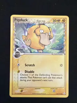 Psyduck 81/110 Delta Species Holon Phantoms Pokemon Card Common Lightly Played - Image 1