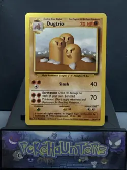 Pokemon Card Dugtrio 19/102 Base Set Non Holo Rare Played - Image 1