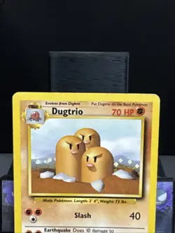 Pokemon Card Dugtrio 19/102 Base Set Non Holo Rare Played - Image 2