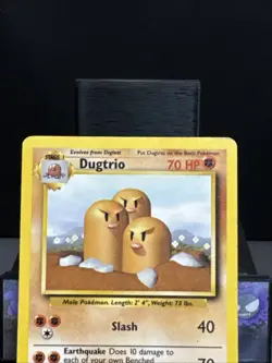 Pokemon Card Dugtrio 19/102 Base Set Non Holo Rare Played - Image 3