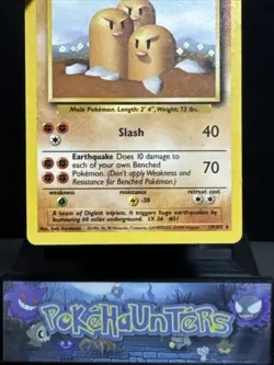 Pokemon Card Dugtrio 19/102 Base Set Non Holo Rare Played - Image 4