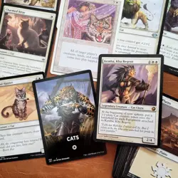 Heaven-to-Earth-Custom-Magic-Decks Commander = Kemba Cute CATS Purr White Tribe - Image 1