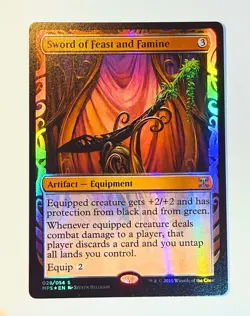 Sword of Feast and Famine Masterpiece Series: Kaladesh Inventions Foil MTG - Image 1