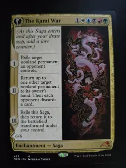 The Kami War NM EXTENDED ART Kamigawa: Neon Dynasty MTG FREE SHIPPING - Image 1