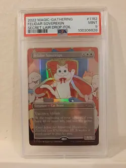 Magic the Gathering Felidar Sovereign Secret Lair FOIL Graded PSA 9 - Image 1