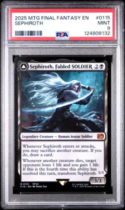 Sephiroth, Fabled SOLDIER Final Fantasy Regular PSA 9 - Image 1