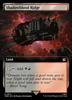 Doctor Who - Shadowblood Ridge - Foil - Extended Art - Image 1