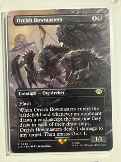 Orcish Bowmasters - Borderless Lord Of Rings MTG LOTR - Image 1