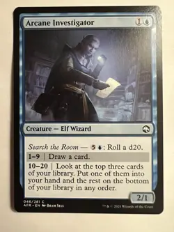 MTG Arcane Investigator - Adventures in the Forgotten Realms 046/281 - NM - Image 1