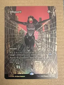 Magic The Gathering MTG Spider-man foil M 0037 SILKGUARD - Image 1
