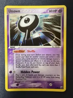 Pokemon TCG: 2005 EX Unseen Forces Unown L/28 Holo Rare LP - - Image 5