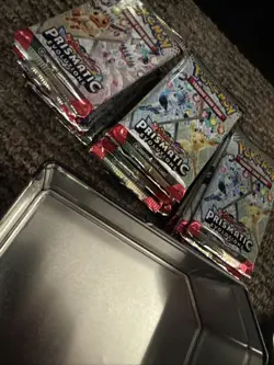 Prismatic Evolutions Booster Pack Lot of 34 FACTORY SEALED PACKS Pokemon TCG 13 - Image 1
