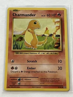 Charmander 9 / 108 Pokemon XY Evolutions 2016 Near Mint Non Holo - Image 2