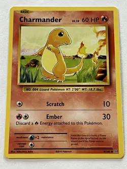 Charmander 9 / 108 Pokemon XY Evolutions 2016 Near Mint Non Holo - Image 4