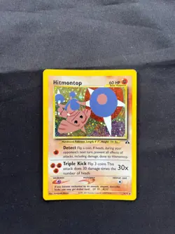 Pokemon TCG Hitmontop Neo Discovery 3/75 Holo Rare LP - Image 2