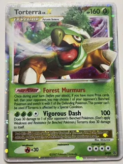 Torterra DP09 LV. X Black Star Promo Pokemon Diamond Pearl - Image 1