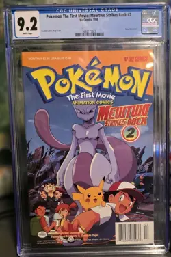 Pokemon The First Movie: Mewtwo Strikes Back #2 Comic CGC 9.2 1998 - Image 1
