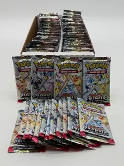 Lot of (180) Pokemon TCG Scarlet & Violet Prismatic Evolutions Booster Packs - Image 1