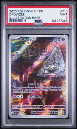 2023 POKEMON SVI EN-SCARLET & VIOLET ILLUSTRATION RARE #210 DROWZEE PSA 9 - Image 1