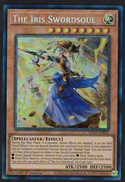 Yugioh The Iris Swordsoul RA01-EN023 Prismatic Collector's Rare 1st Ed - VLP - Image 1