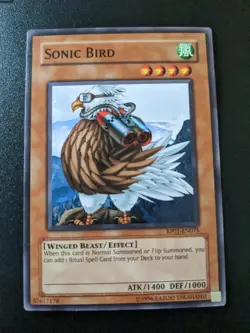 Sonic Bird RP01-EN075 Common Retro Pack 1 Very Good to Near Mint Yugioh - Image 1