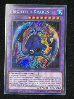 YUGIOH FRIGHTFUR KRAKEN SECRET RARE 1ST EDITION NEAR MINT FUEN-EN020 - Image 1