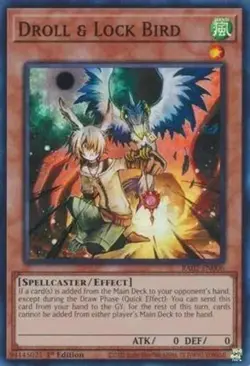 Yu-Gi-Oh! TCG Droll & Lock Bird Rarity Collection RA02-EN006 1st Super Rare NM/M - Image 1
