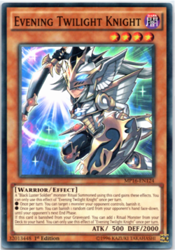 Evening Twilight Knight - MP16-EN124 - Super Rare - 1st Edition Yugioh - Image 1
