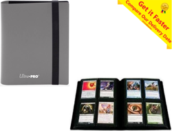 ULTRA PRO ECLIPSE GREY PRO BINDER FOLDER ALBUM 4 POCKET Yugioh MTG Pokemon - Image 1