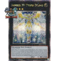 Yugioh! 1x Number 39: Utopia Double MP24-EN031 Quarter Century Secret Rare NM - Image 1