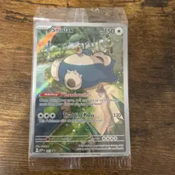 Pokemon Scarlet Violet 151 TCG Snorlax SVP 051 Promo Card Sealed - Image 1
