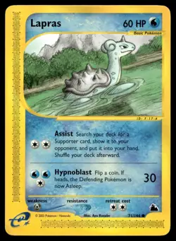 Lapras 71/144 Pokemon Card Skyridge Common 60 HP Lightly Played P29 - Image 1