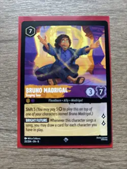 Disney Lorcana TCG Card Bruno Madrigal Singing Seer Reign of Jafar #20 - Image 1