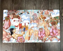 O-P OPCG TCG CCG Bath Time Table Playmat Trading Card Game Mat Mouse Pad & Bag - Image 1